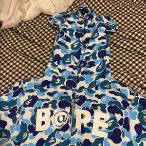 Bape X Bearbrick ABC bape hoodie blue